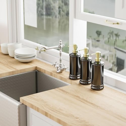 Set of 3 Black Soap Dispensers, Rust-Proof Pumps, Under $10 - Image 6