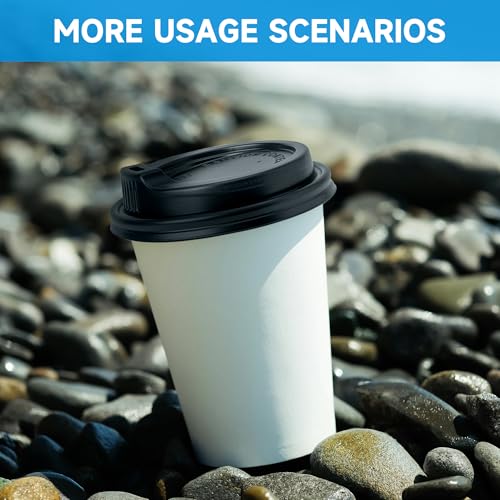 RACETOP 12 oz 50 Pack Coffee Cups with Lids Deal - Image 4