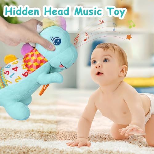 55% Off Baby Dino Plush Musical Toy with Rattle & Teether - Image 2