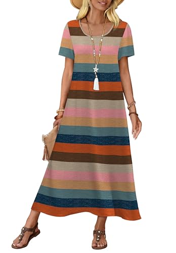 33% Off OFEEFAN Women's Summer Maxi Dress with Pockets