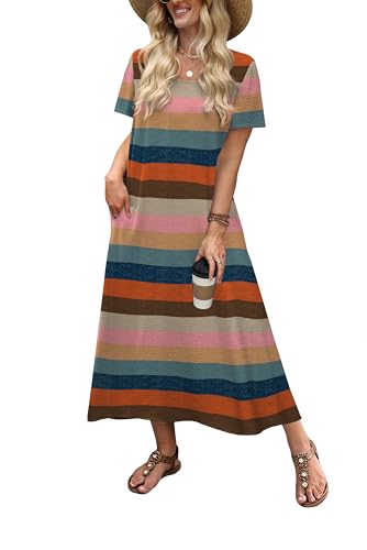 33% Off OFEEFAN Women's Summer Maxi Dress with Pockets - Image 2