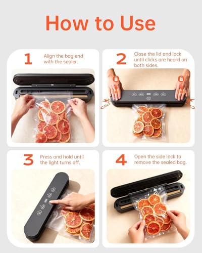 72% Off 75kPa Vacuum Sealer with 20 Bags - Image 3