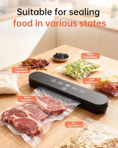 72% Off 75kPa Vacuum Sealer with 20 Bags - Image 6