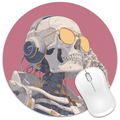 50% Off Skull Mouse Pad 8x8 – Urban Street Style Deal - Image 1