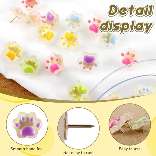 50% Off Glow Cat Paw Push Pins - Perfect for Corkboards - Image 3
