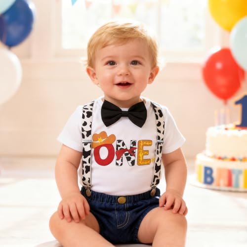 50% Off IBTOM CASTLE Baby Boy Cowboy Outfit Set - Image 2