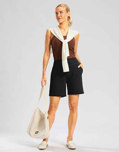 7" High Waisted Athletic Shorts with Zipper Pocket - Image 3