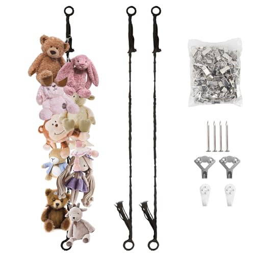 56% Off Munzong Stuffed Animal Storage with 40 Clips - Image 1