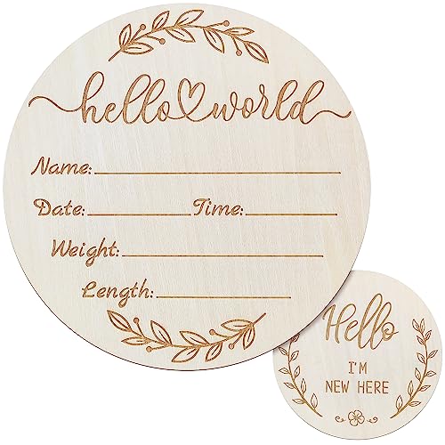 50% Off ZIEYOMI Baby Announcement Sign - Hello World - Image 1