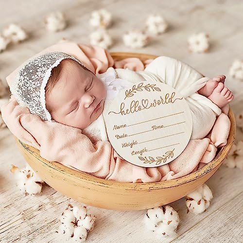 50% Off ZIEYOMI Baby Announcement Sign - Hello World - Image 6