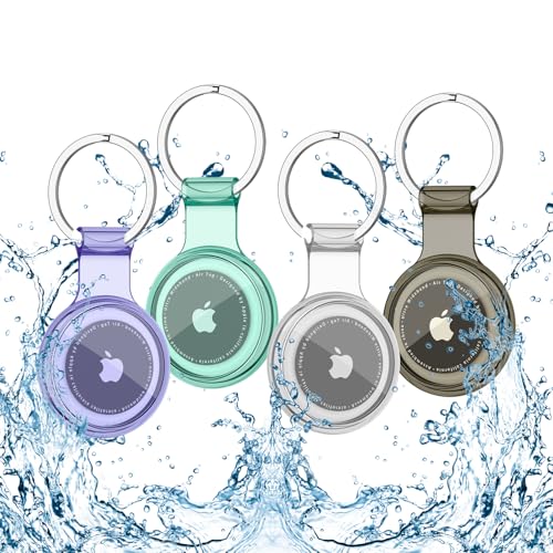 50% Off 4-Pack Waterproof AirTag Holder Cases with Keychain - Image 1