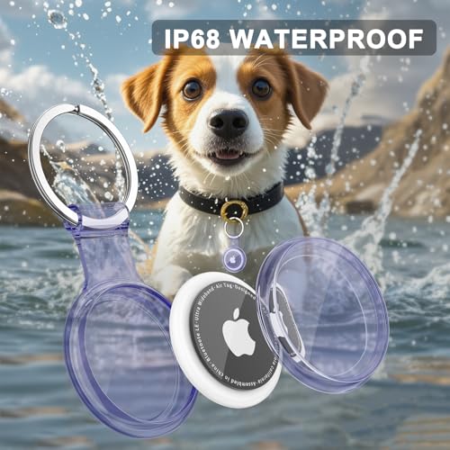 50% Off 4-Pack Waterproof AirTag Holder Cases with Keychain - Image 2