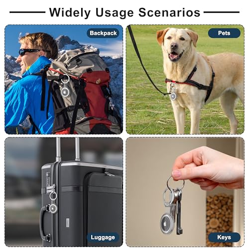 50% Off 4-Pack Waterproof AirTag Holder Cases with Keychain - Image 4