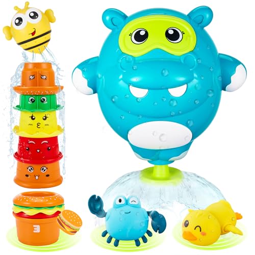 50% Off EKU Hippo Bath Toys for Kids Ages 1-3 - Image 1