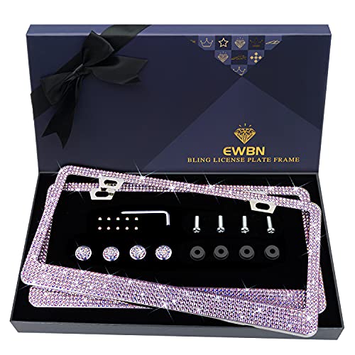 50% Off Bling Rhinestone License Plate Frame for Women - Image 1