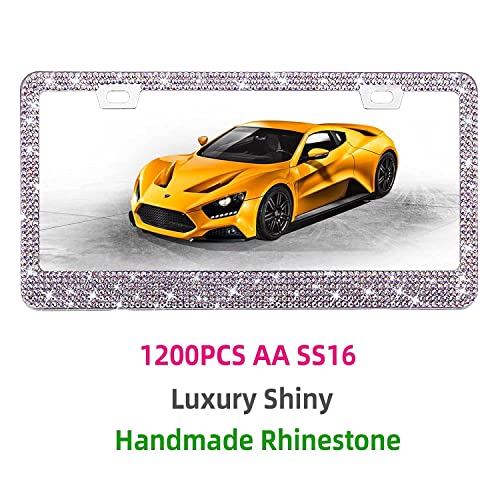 50% Off Bling Rhinestone License Plate Frame for Women - Image 2