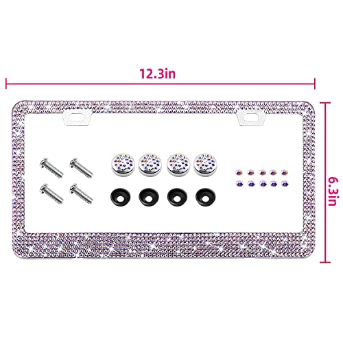 50% Off Bling Rhinestone License Plate Frame for Women - Image 3