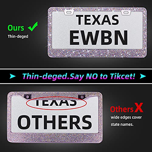 50% Off Bling Rhinestone License Plate Frame for Women - Image 4