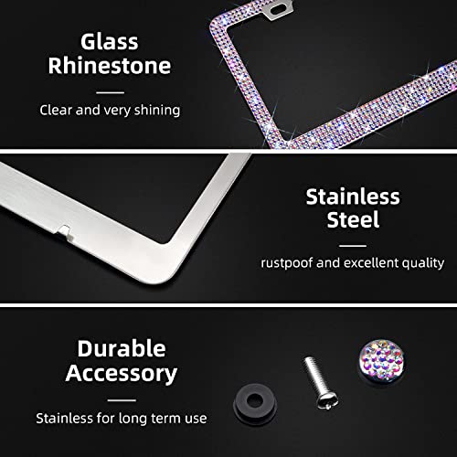50% Off Bling Rhinestone License Plate Frame for Women - Image 6