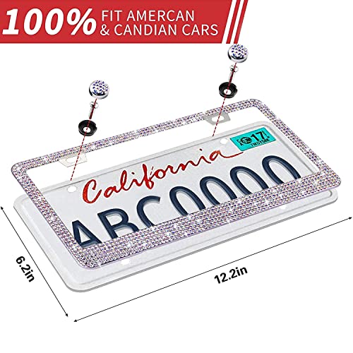 50% Off Bling Rhinestone License Plate Frame for Women - Image 7