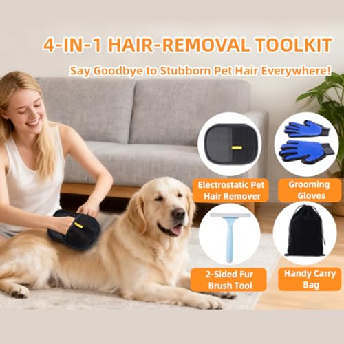 50% Off Pet Hair Remover Gloves for Dogs & Cats - Image 3