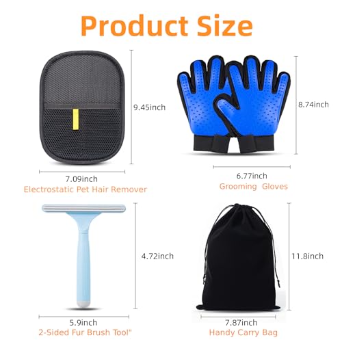 50% Off Pet Hair Remover Gloves for Dogs & Cats - Image 4