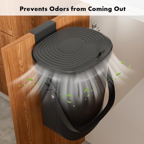 Surumer Mountable Compost Bin, 2 Gallon, Under Sink - Image 4