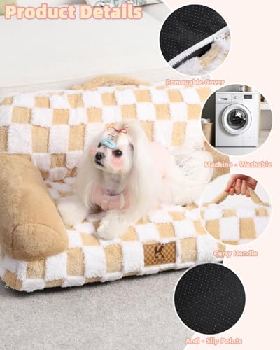 53% Off KSIIA Small Dog Bed with Waterproof Cover - Image 5