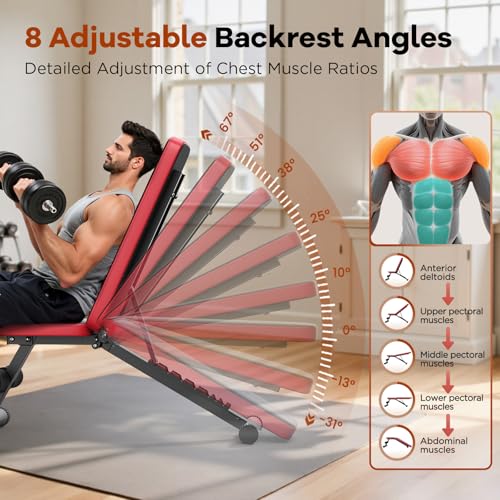 40% Off NICEPEOPLE Adjustable Weight Bench for Home Gym - Image 3