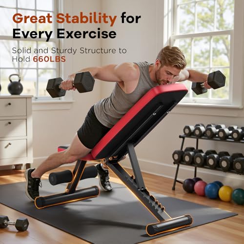 40% Off NICEPEOPLE Adjustable Weight Bench for Home Gym - Image 5