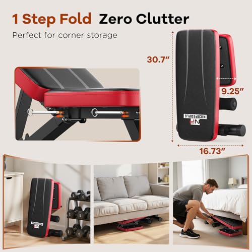 40% Off NICEPEOPLE Adjustable Weight Bench for Home Gym - Image 6