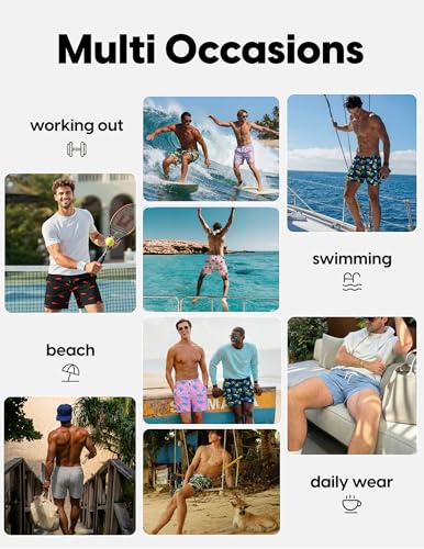 30% Off Ekouaer Men's Quick-Dry Swim Trunks - Image 6