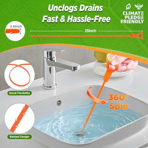 50% Off: Forlivese 4 Pack 25 Inch Drain Snakes - Image 2