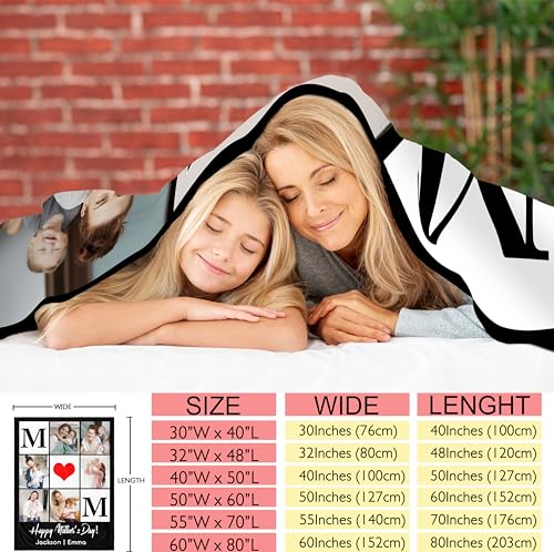 50% Off Custom Photo Blanket Gift for Mom from Daughter Son - Image 3