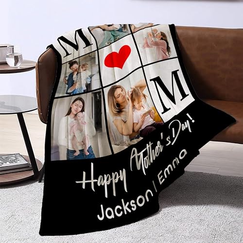 50% Off Custom Photo Blanket Gift for Mom from Daughter Son - Image 4