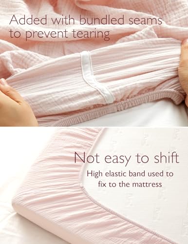 20% Off Momcozy Muslin Mini Crib Sheets - 2 Pack - Image 4