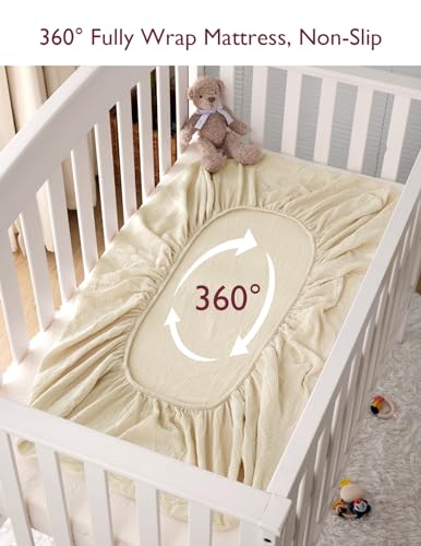 20% Off Momcozy Muslin Mini Crib Sheets - 2 Pack - Image 6