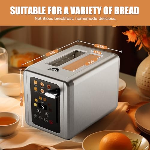 70% Off WUNLY Touch Screen Toaster with Digital Timer - Image 6
