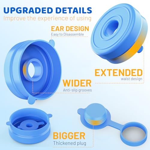 35% Off Reusable Silicone Water Bottle Caps (8-Pack) - Image 2