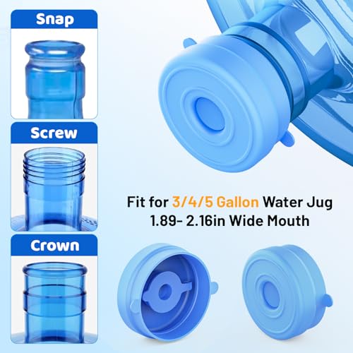 35% Off Reusable Silicone Water Bottle Caps (8-Pack) - Image 6