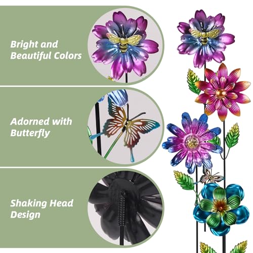 50% Off Calenzana Metal Flower Garden Stakes - Image 3