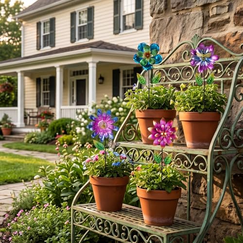 50% Off Calenzana Metal Flower Garden Stakes - Image 6