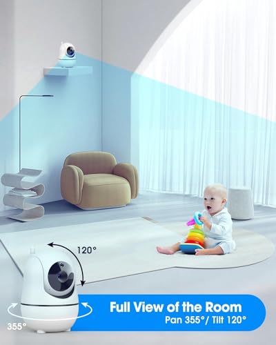 72% Off Kidsneed Baby Monitor with Remote Pan-Tilt-Zoom - Image 2