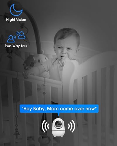 72% Off Kidsneed Baby Monitor with Remote Pan-Tilt-Zoom - Image 3