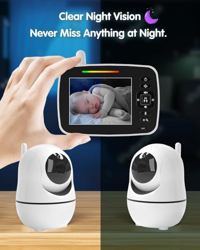 72% Off Kidsneed Baby Monitor with Remote Pan-Tilt-Zoom - Image 4