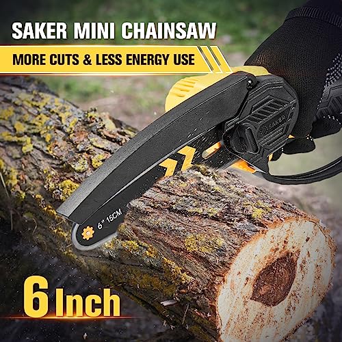 53% Off Saker 6-Inch Cordless Mini Chainsaw with Code - Image 2