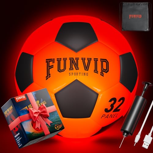 50% Off Funvip Light Up LED Soccer Ball - Glow in Dark