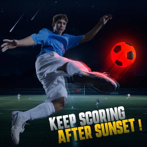 50% Off Funvip Light Up LED Soccer Ball - Glow in Dark - Image 5