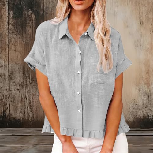 60% Off Women's Linen Button Down Shirt with Code - Image 2