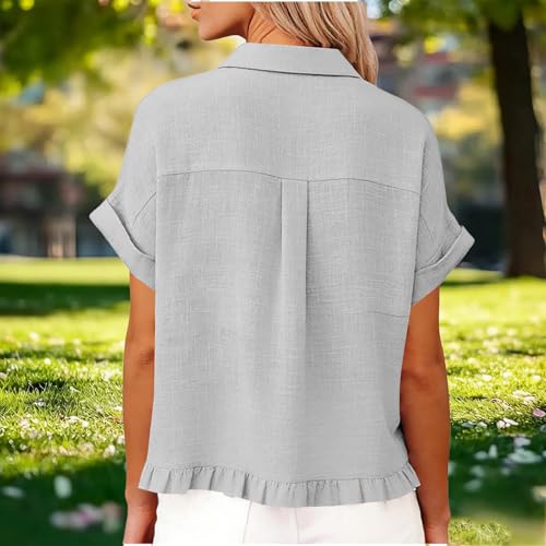 60% Off Women's Linen Button Down Shirt with Code - Image 6